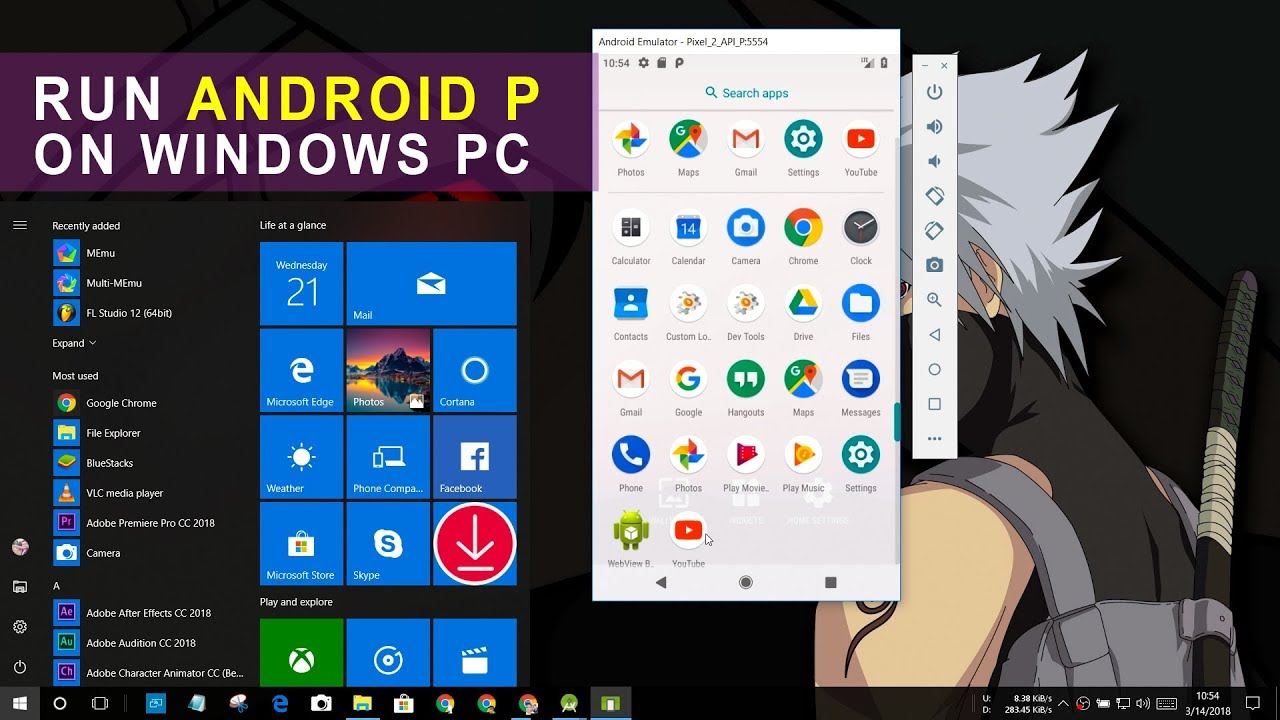 download android for windows 10